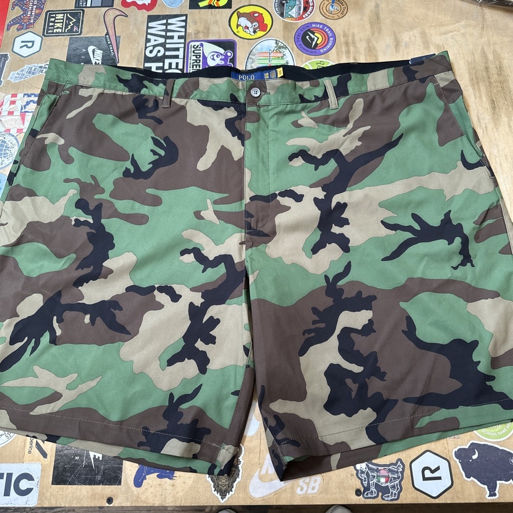 Polo Ralph Lauren Classic Shorts Big & Tall Camouflage Green Size 42T NWT